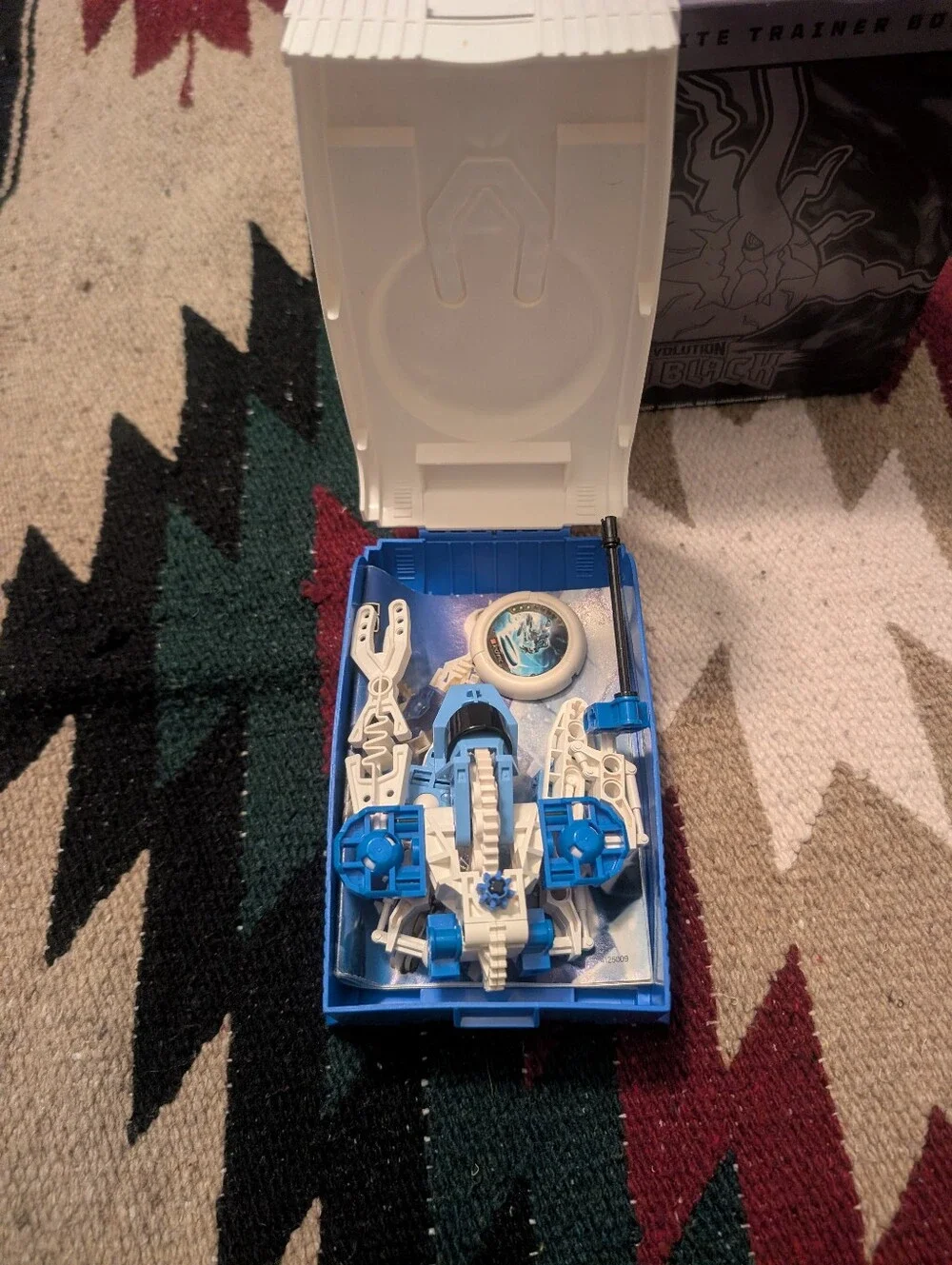 🔥Lego Technic Throwbot 8501 blue white Ski mech with storage box
